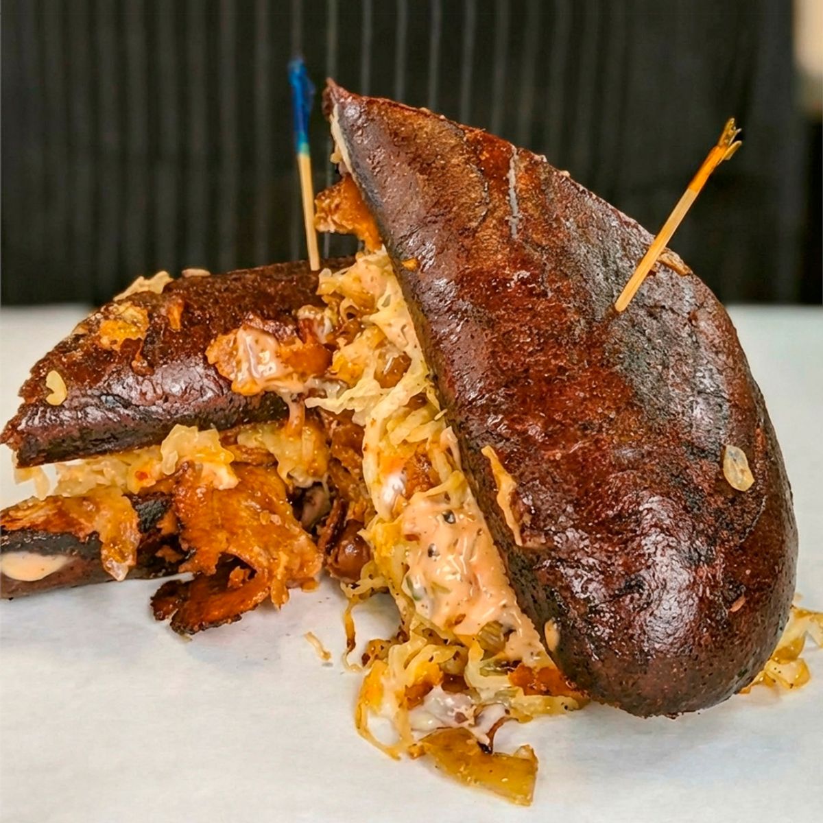 Dingers Pastramo Reuben @ Dinger's Deli @ The Uncanny