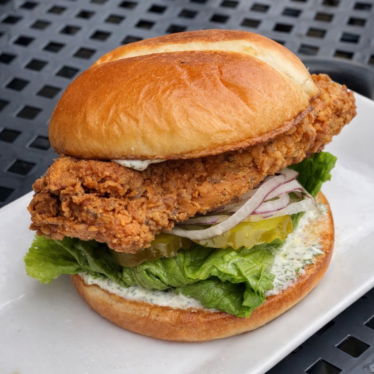 Dill-icious Chicken Sandwich @ Three Mermaids Public House