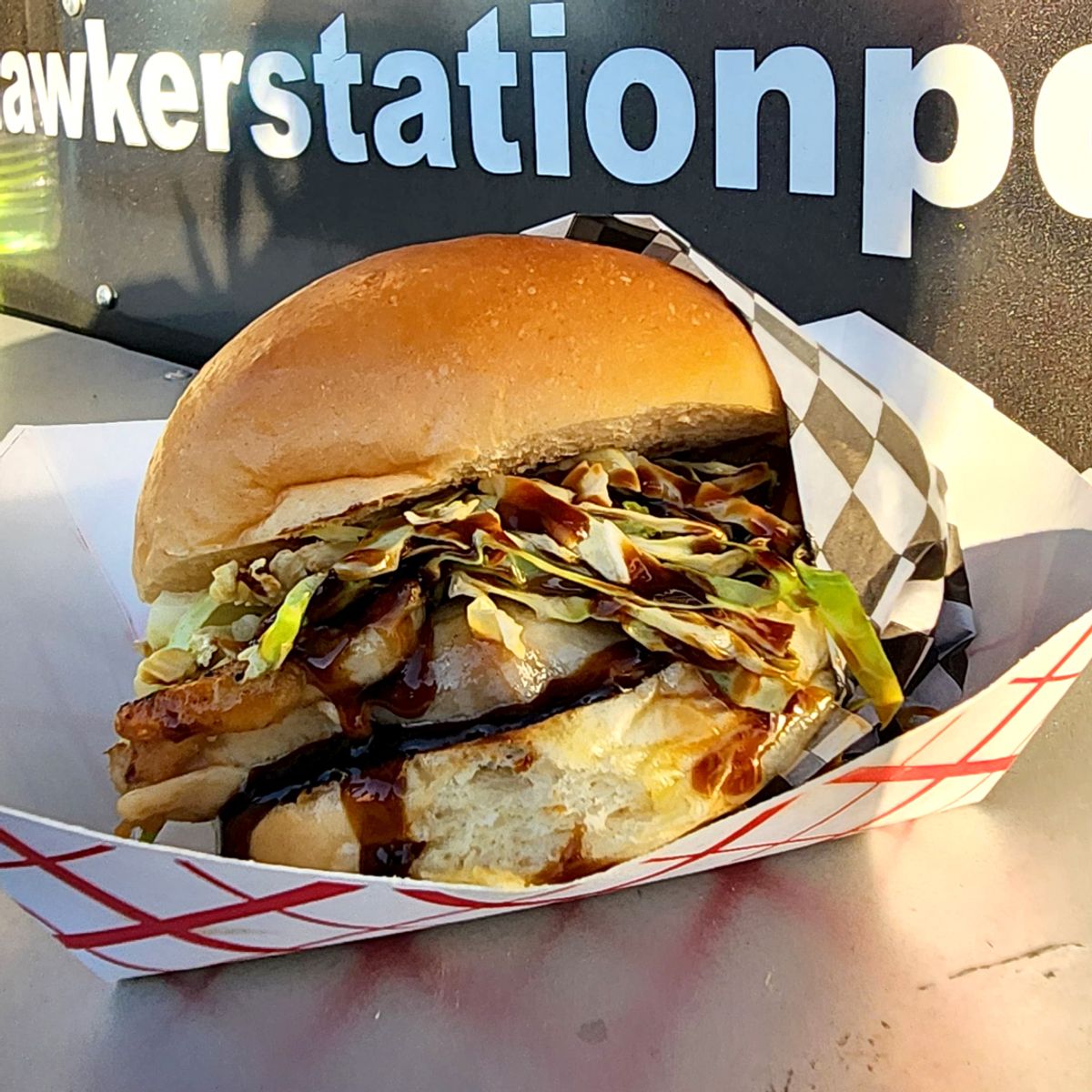 Teriyaki Chicken Burger @ Hawker Station PDX
