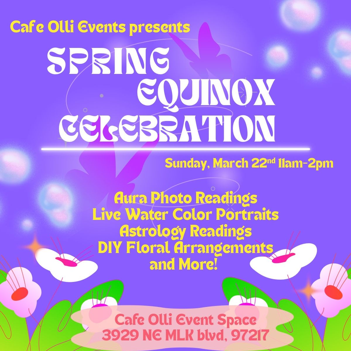 Spring Equinox Celebration at Cafe Olli in Portland, OR - Sunday, March ...