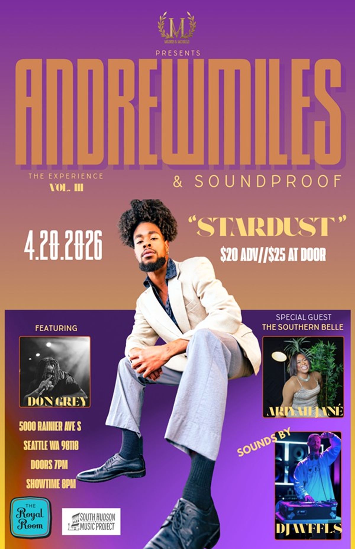 ANDREWMILES and SoundProof at The Royal Room in Seattle, WA - Monday ...