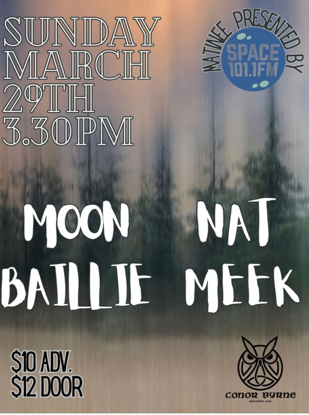 Nat Meek & Moon Baillie - Matinee Show at Conor Byrne Co-op, Presented ...