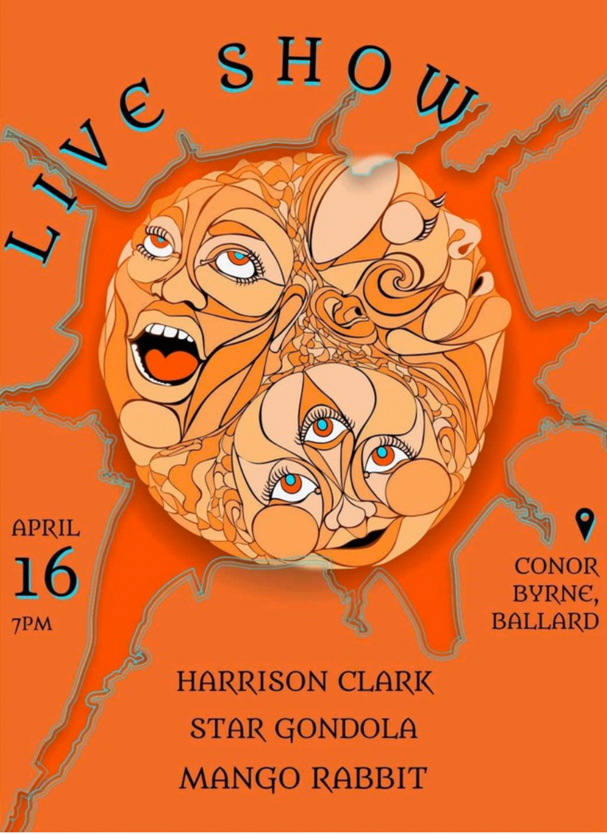 Mango Rabbit + Star Gondola + Harrison Clark- Live at Conor Byrne Co-op ...