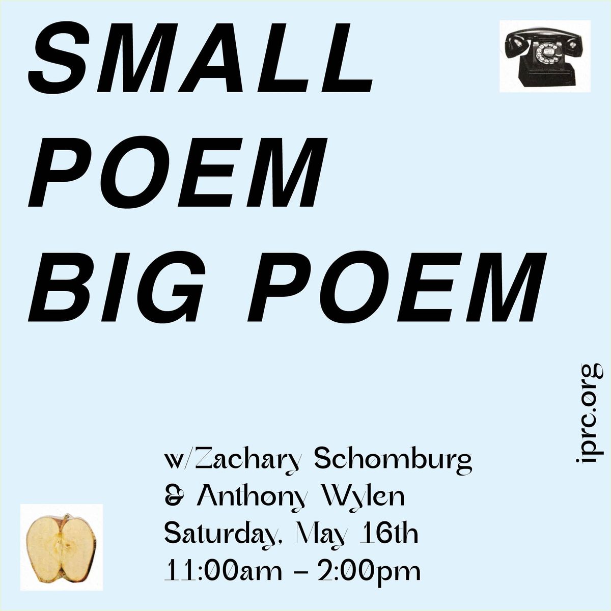 Small Poem Big Poem at Independent Publishing Resource Center (IPRC) in ...