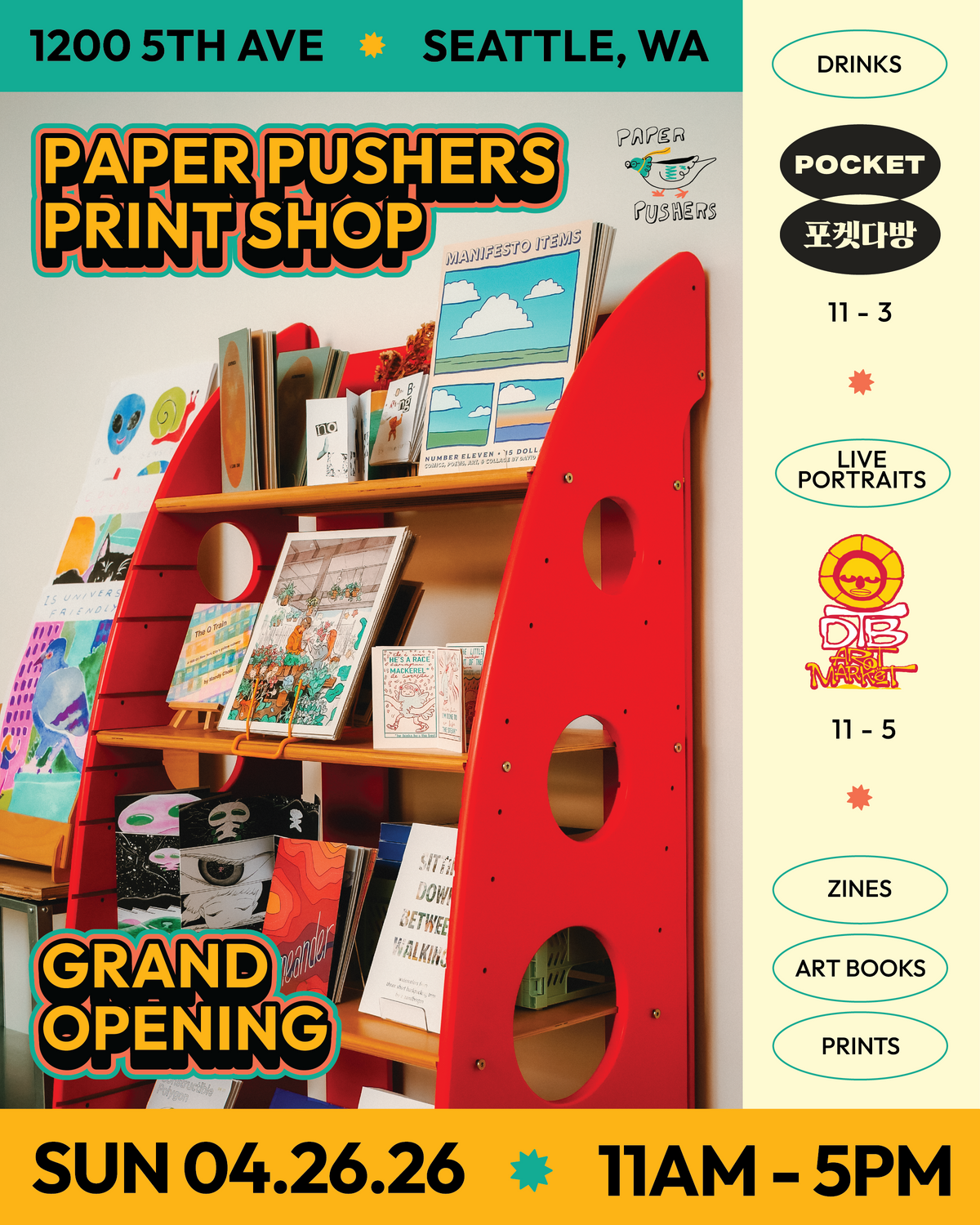 Paper Pushers Bookstore Opening at Paper Pushers in Seattle, WA ...