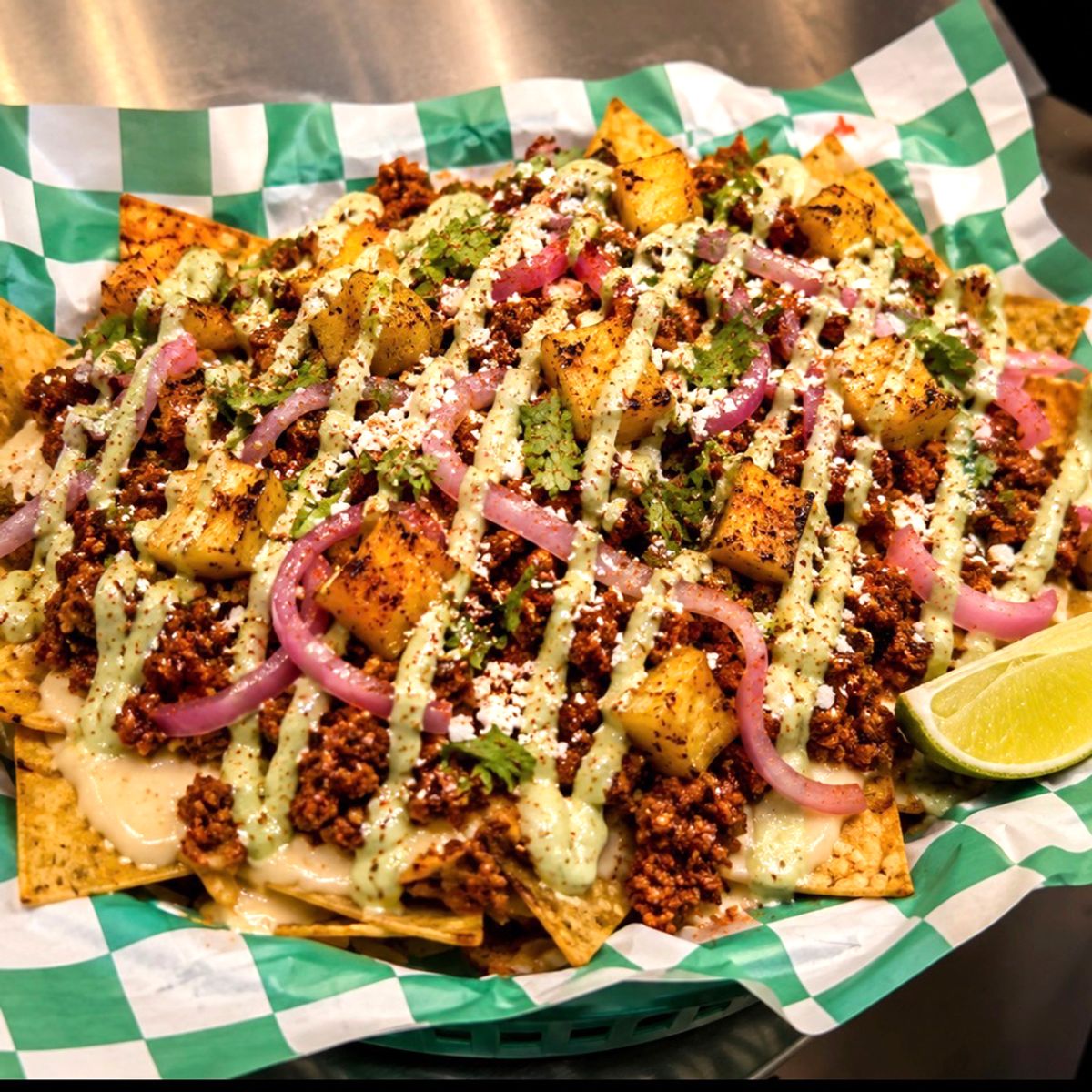 Sweet Heat Street Nachos @ Kooks Sports Bar