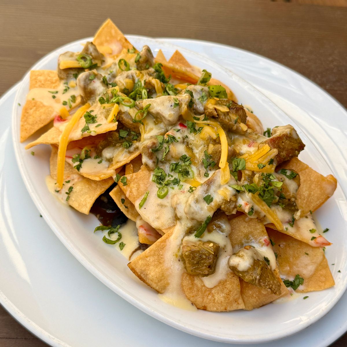 Grays Verde Loaded Nachos @ Grays Restaurant and Bar