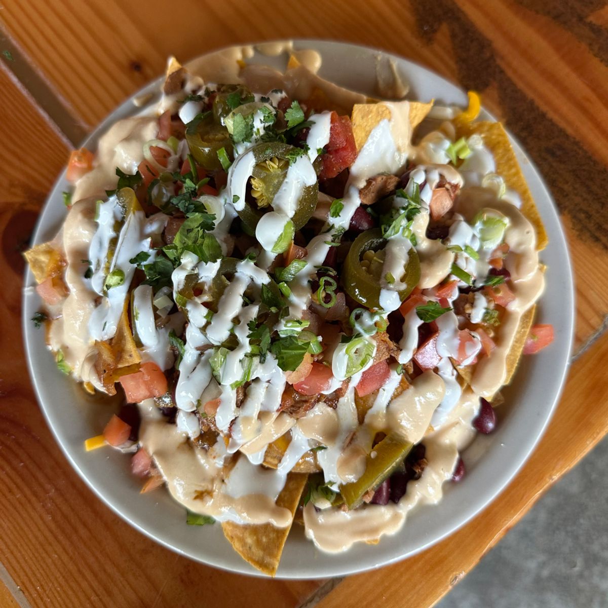 Dirty Chicken Nachos @ Backwoods Brewing Company