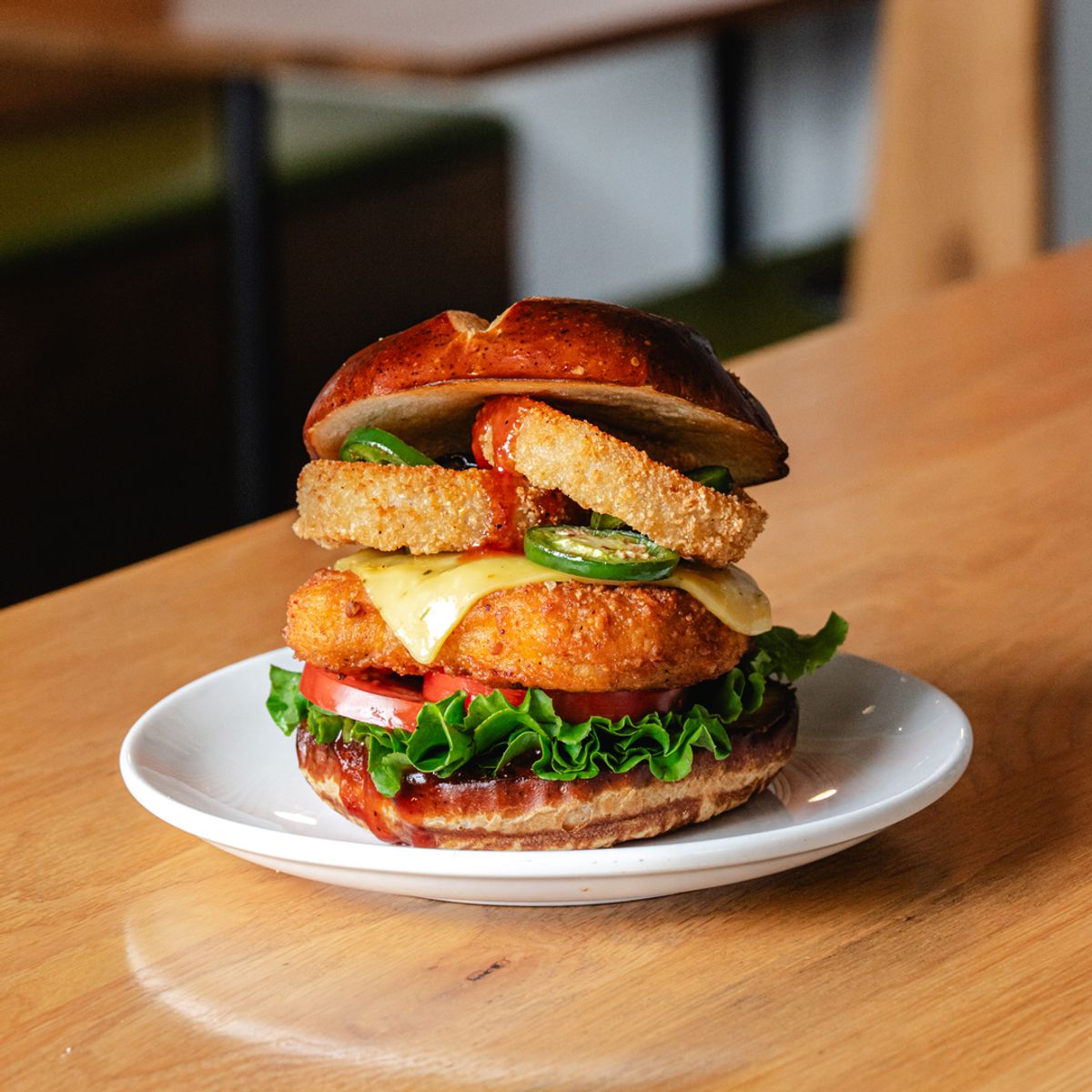 Smoky Mountain BBQ Chik’n Burger @ Veggie Grill by Next Level