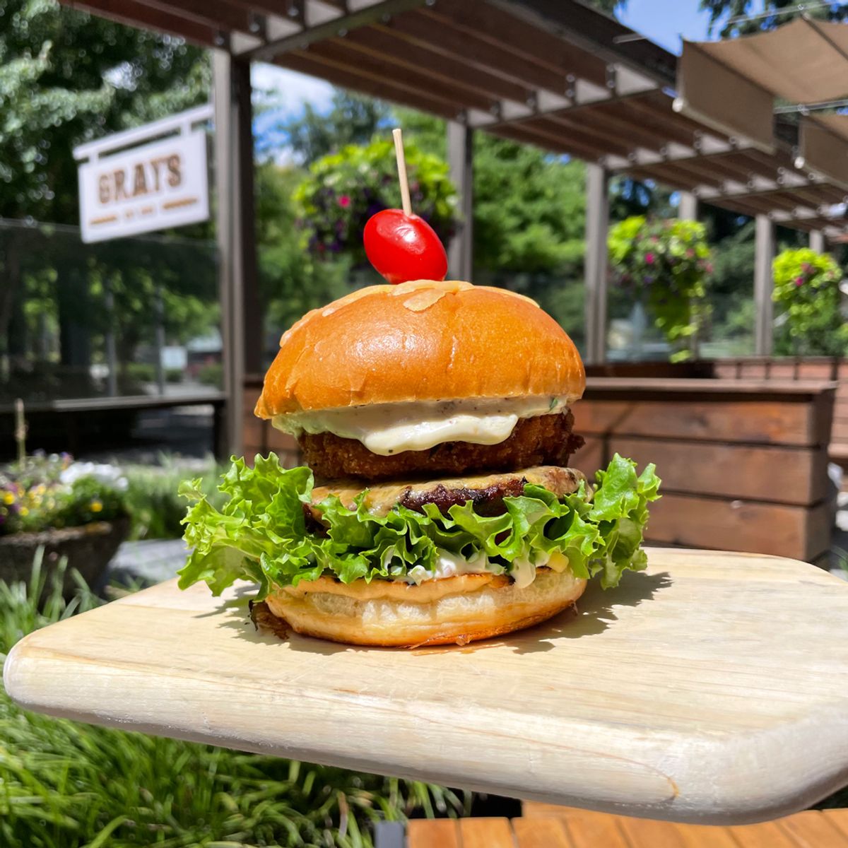 Wipe Your Mouth Burger @ Grays Restaurant and Bar