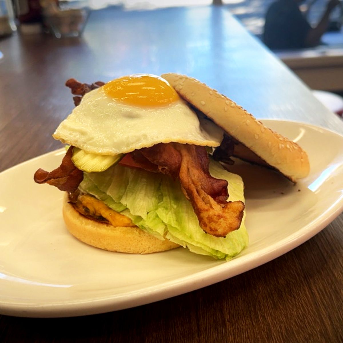 Fuller's Breakfast Burger @ Fuller's Coffee Shop