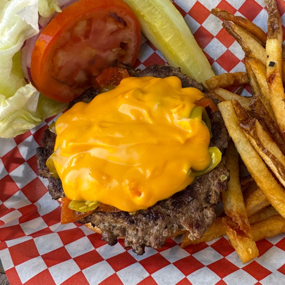The Cherry Bomb Burger @ Daily Planet
