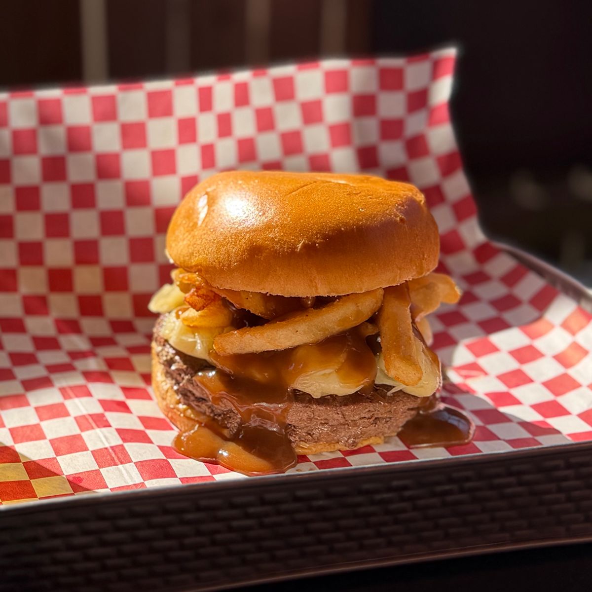 Poutine Burger @ Sweet Home Bar & Grill