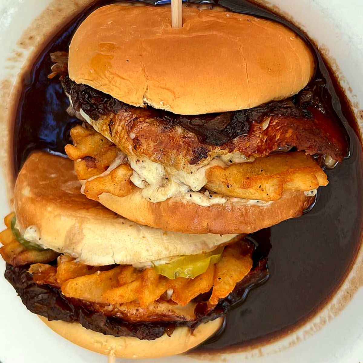 Canadian Tuxedo Burger @ Space Room
