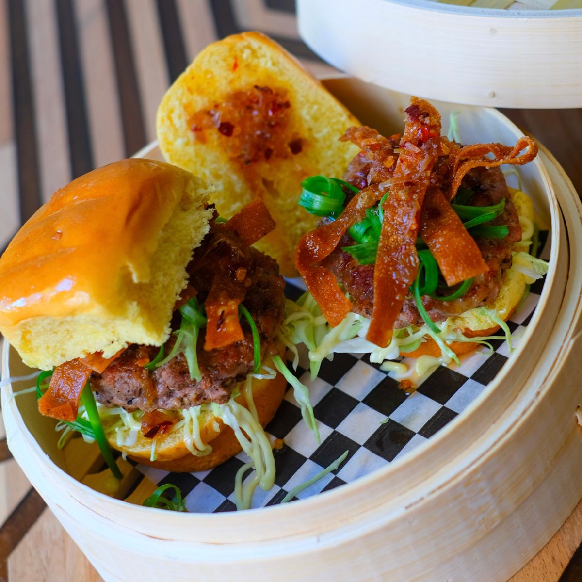 Teriyakimoto's Shu Mai Sliders @ Binary Brewing