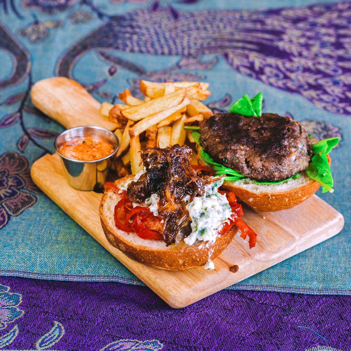 Lebanese Lamb Burger @ Nicholas Restaurant