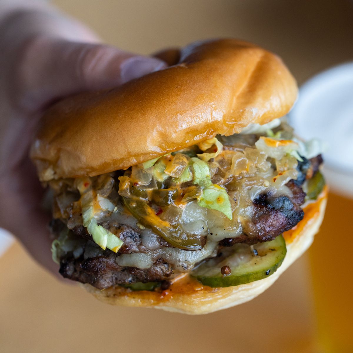 Sweet Chile of Mine Burger @ Boke Bowl