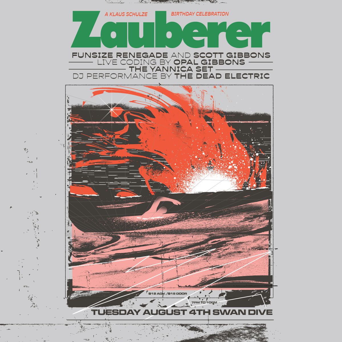 Zauberer: A Klaus Schulze Birthday Celebration w FunSize Renegade