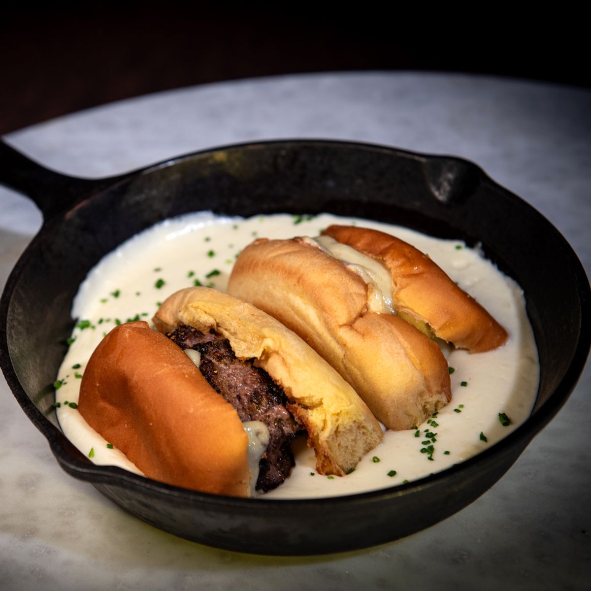 Cacio e Pepe Burger @ Dimo's Italian Specialties