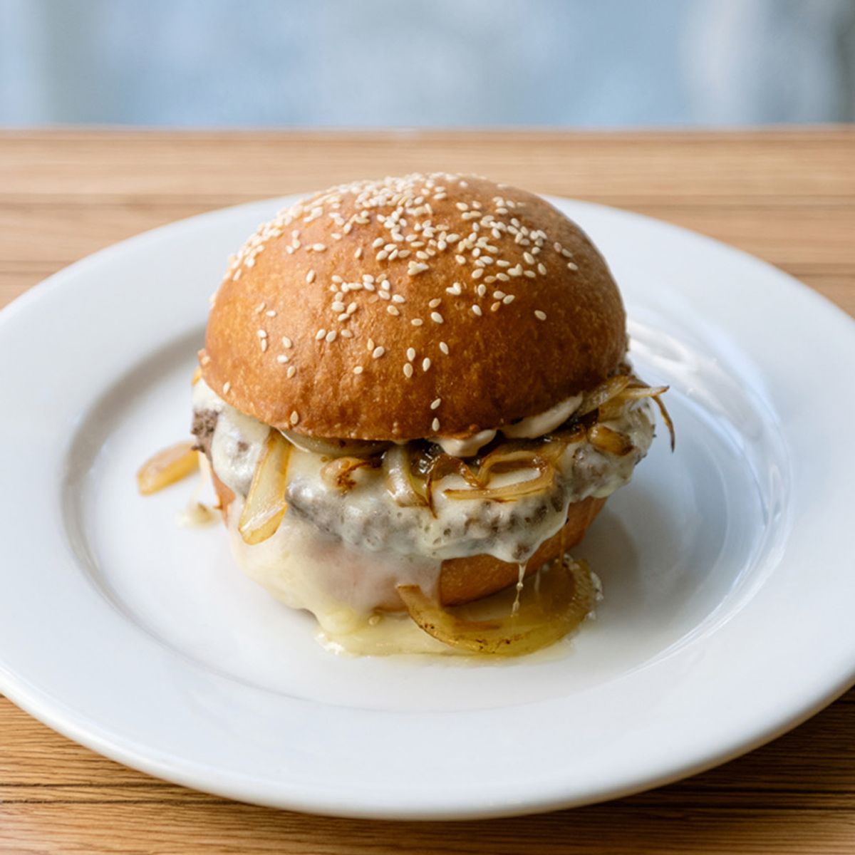 French Onion Soup Burger @ Say When