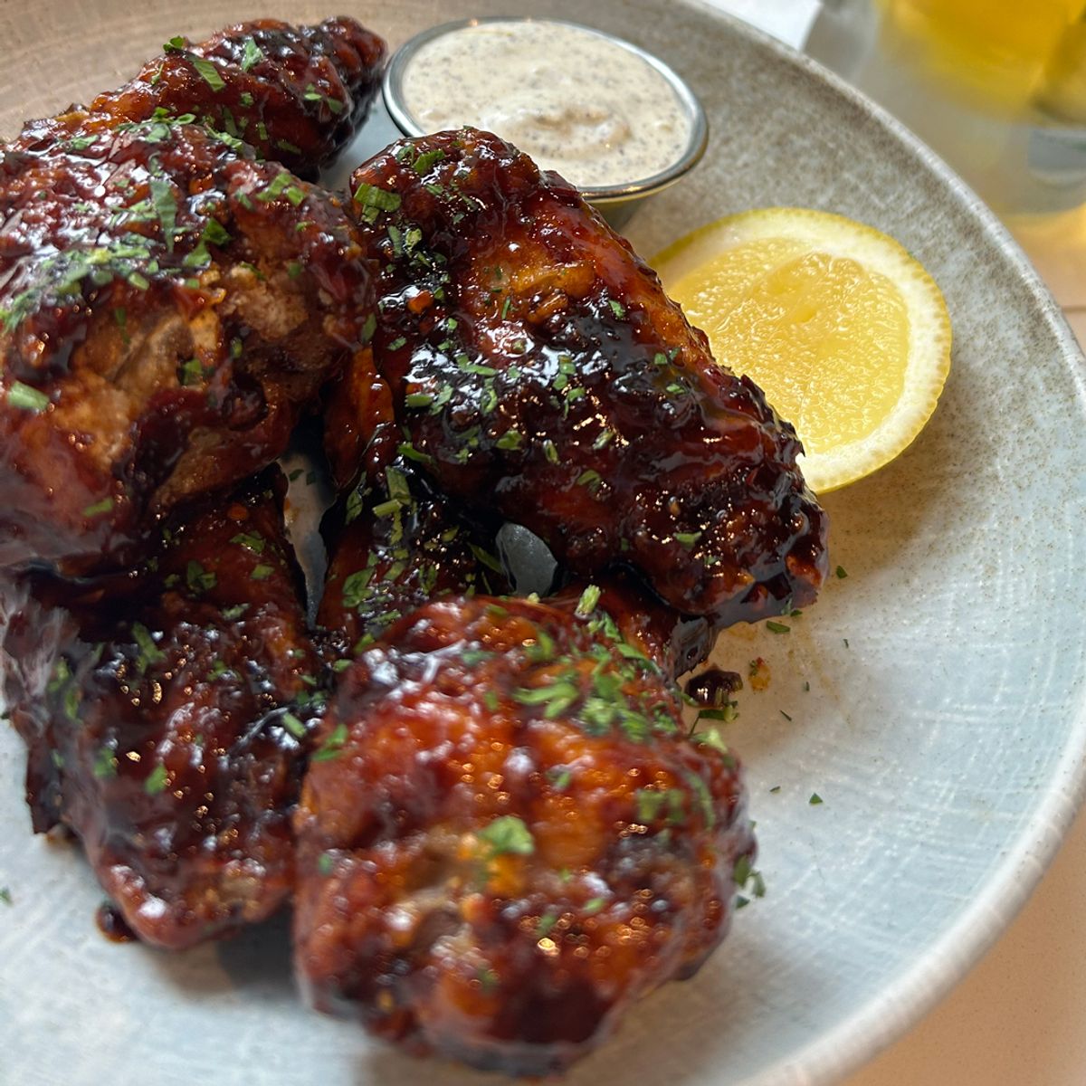 Pomegranate Molasses & Harissa Wings @ High Horse at The Bidwell