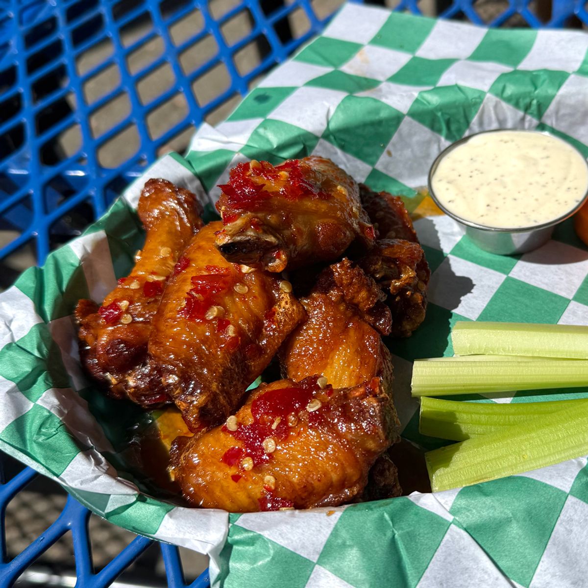 Smokin' Joe Frazier Wings @ Kooks Sports Bar
