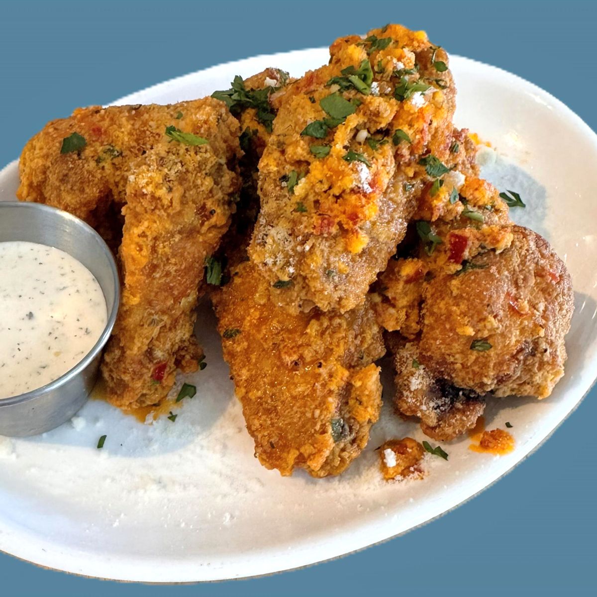 Mo's Garlic and Parmesan Wings @ Beer O’Clock