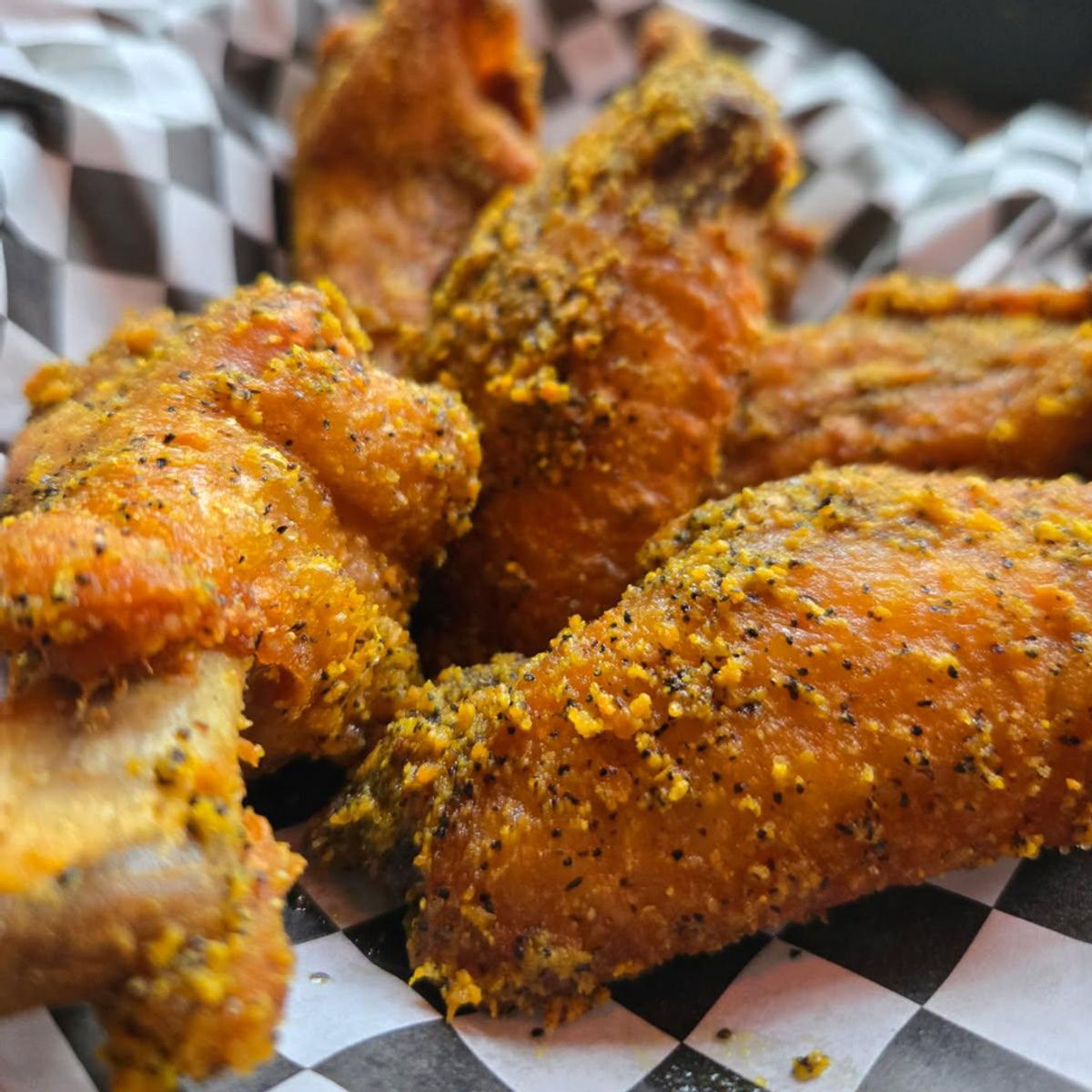 Lemon Pepper Dried Rub Wings @ Canary