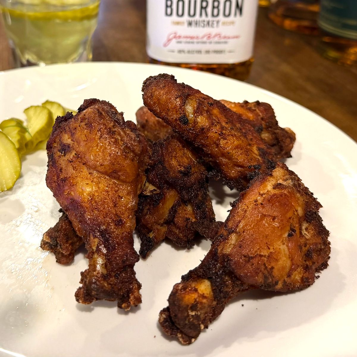 Pickle Back Wings @ Heroes American Cafe