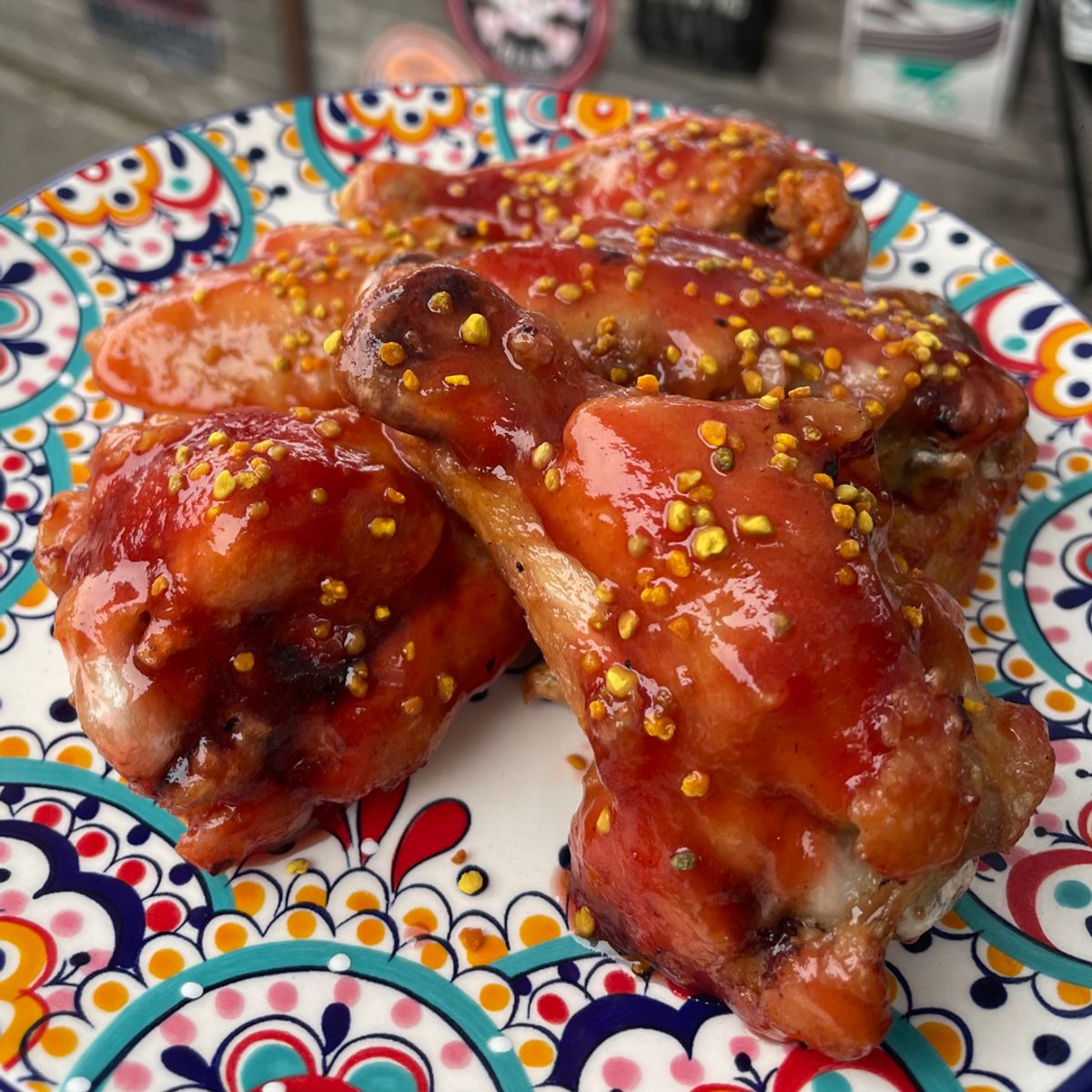 Strawberry Scorpion Wings @ Brickhouse Bar & Grill