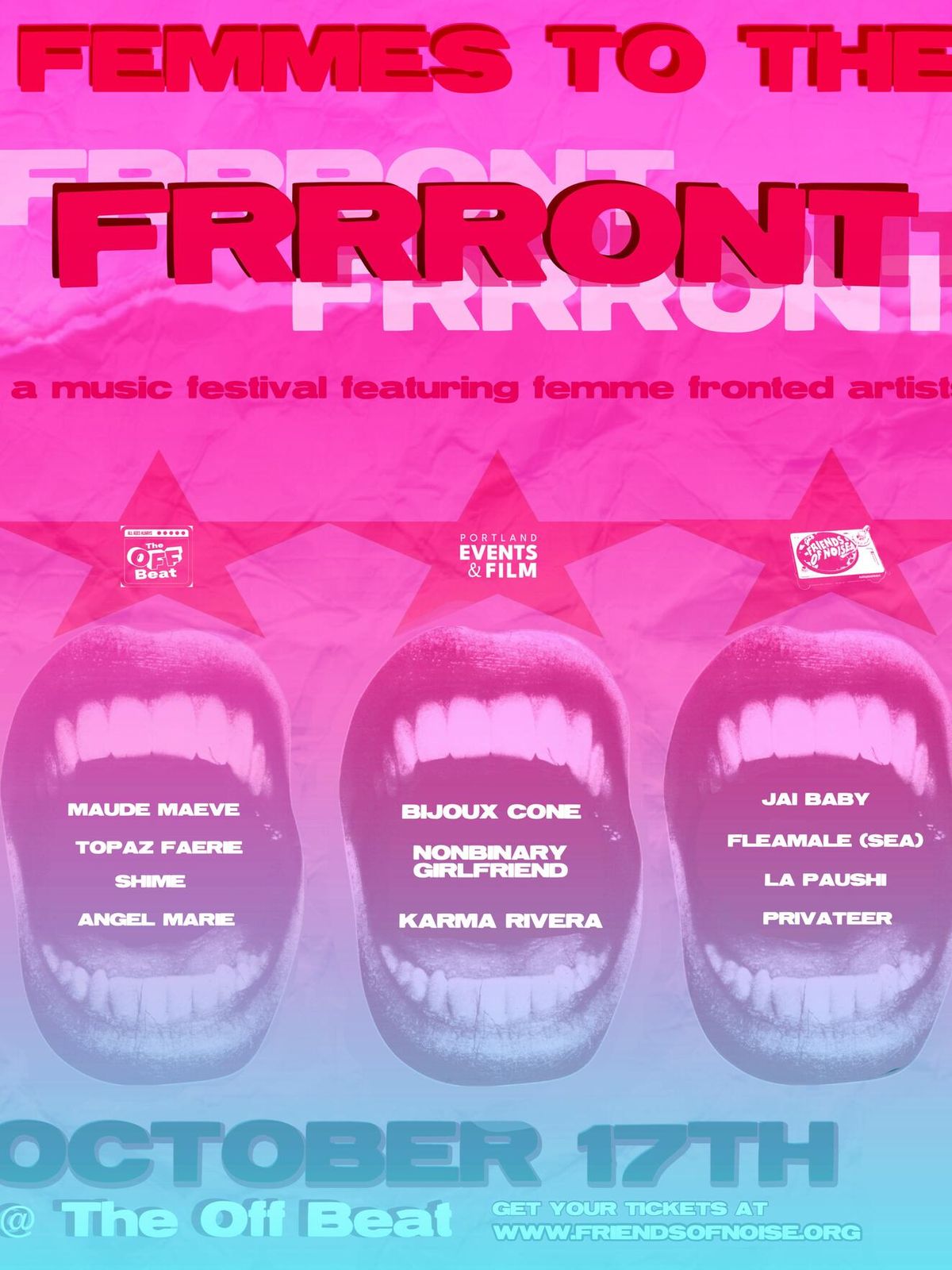 Femmes to the Frrront!