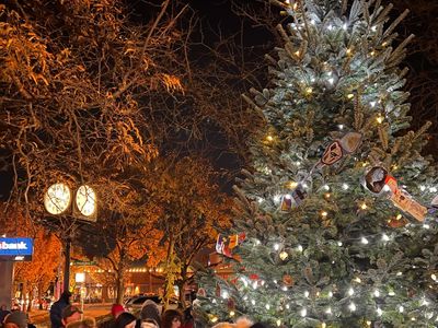 If you're an early bird for holiday cheer, head to <a class="event-header fw-bold" href="https://everout.com/portland/events/st-johns-plaza-annual-tree-lighting/e159470/">St. Johns Plaza's Annual Tree Lighting</a> to see a tree decked out with ugly sweater ornaments.