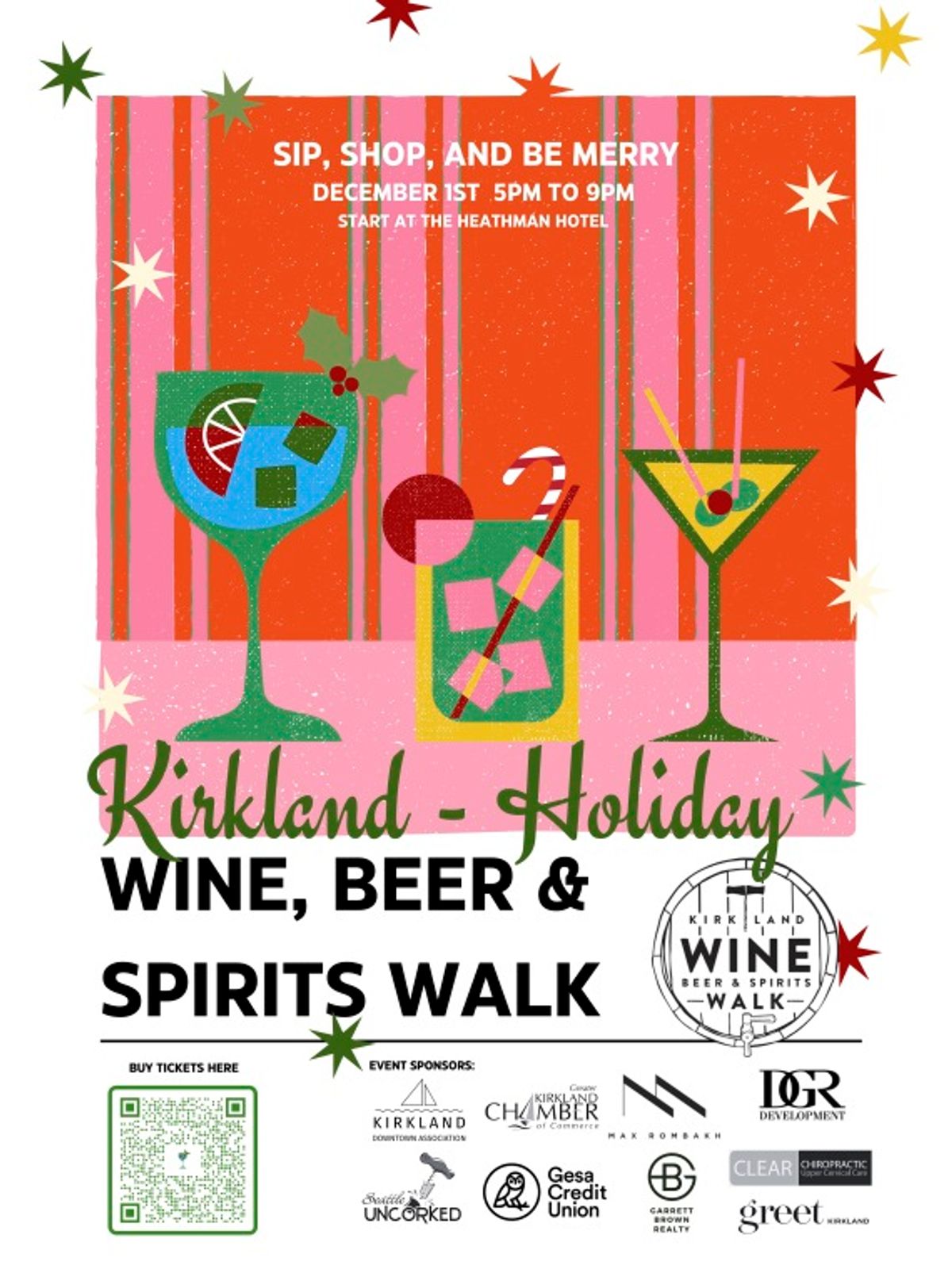 Kirkland Wine, Beer, & Spirits Walk at The Heathman Hotel in Kirkland