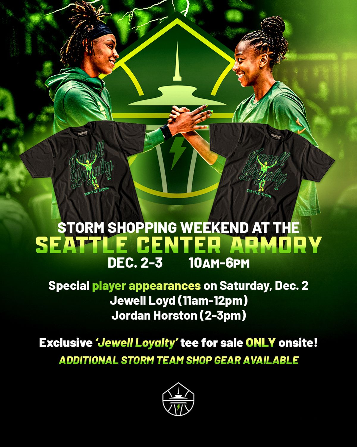 Seattle Storm Shopping Weekend at Seattle Center Armory in Seattle, WA ...