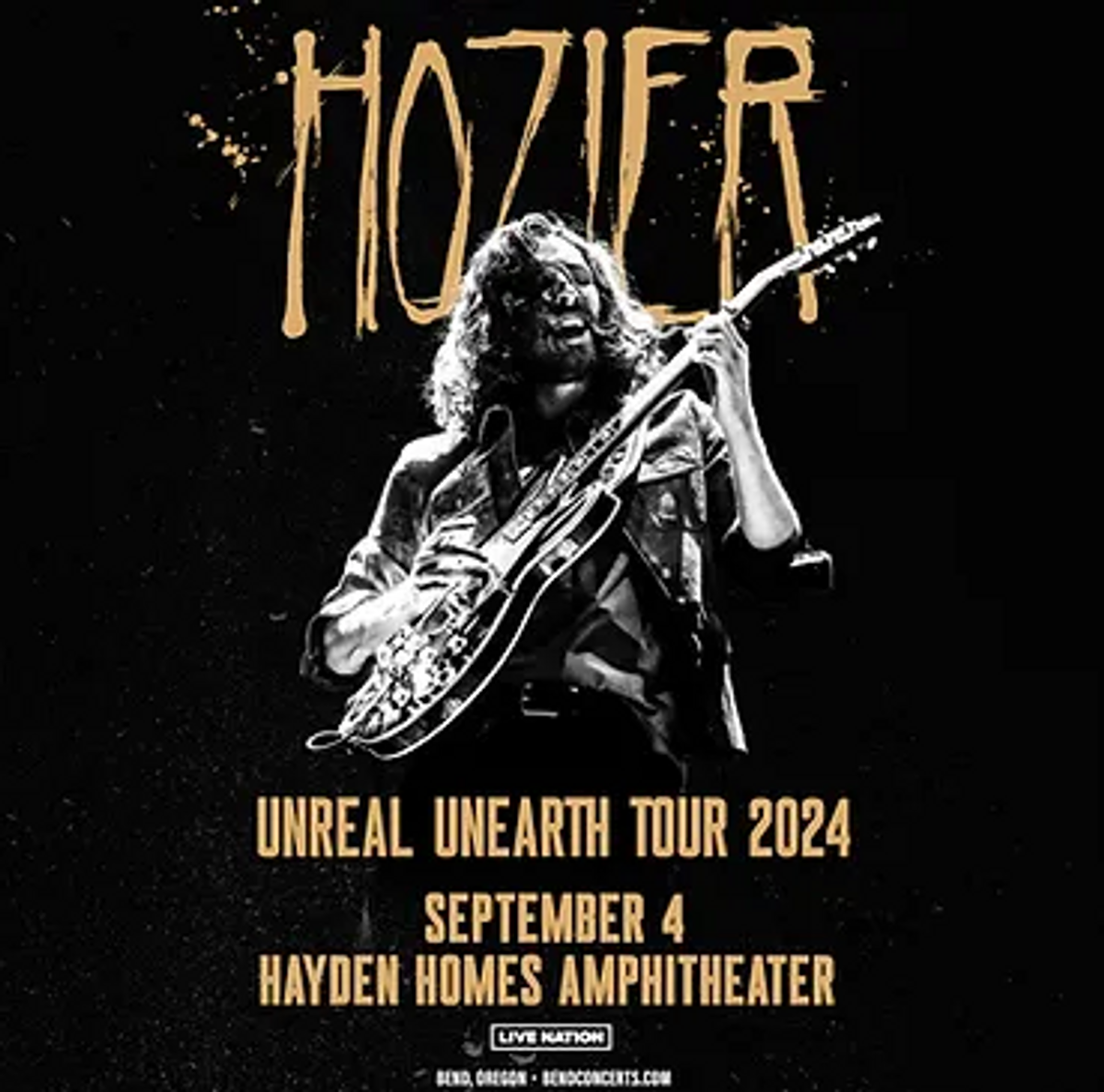 Hozier Unreal Unearth Tour 2024 at Hayden Homes Amphitheater in Bend