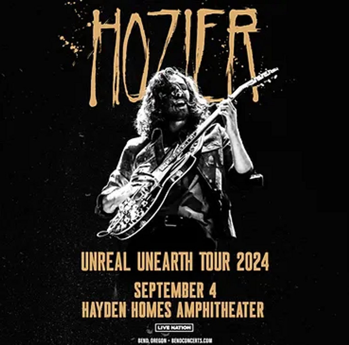 Hozier Unreal Unearth Tour 2024 at Hayden Homes Amphitheater in Bend, OR Wednesday