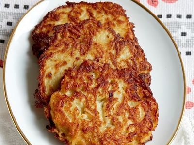 Celebrate the miracle of oil with some delightfully greasy latkes from <a class="add-to-list-link add-to-list-link" href="https://everout.com/portland-mercury/locations/kachka/l20581/" data-model="attractions.location" data-oid="20581">Kachka</a>.