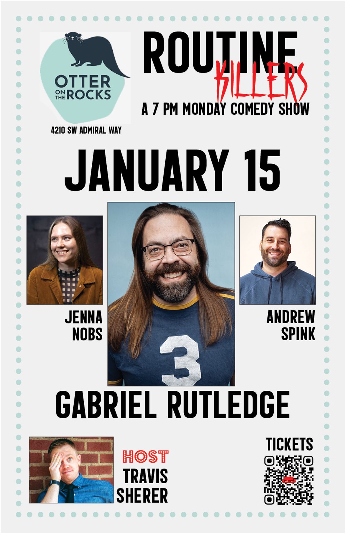 Live Comedy in West Seattle: Gabriel Rutledge! at Otter on the Rocks in ...