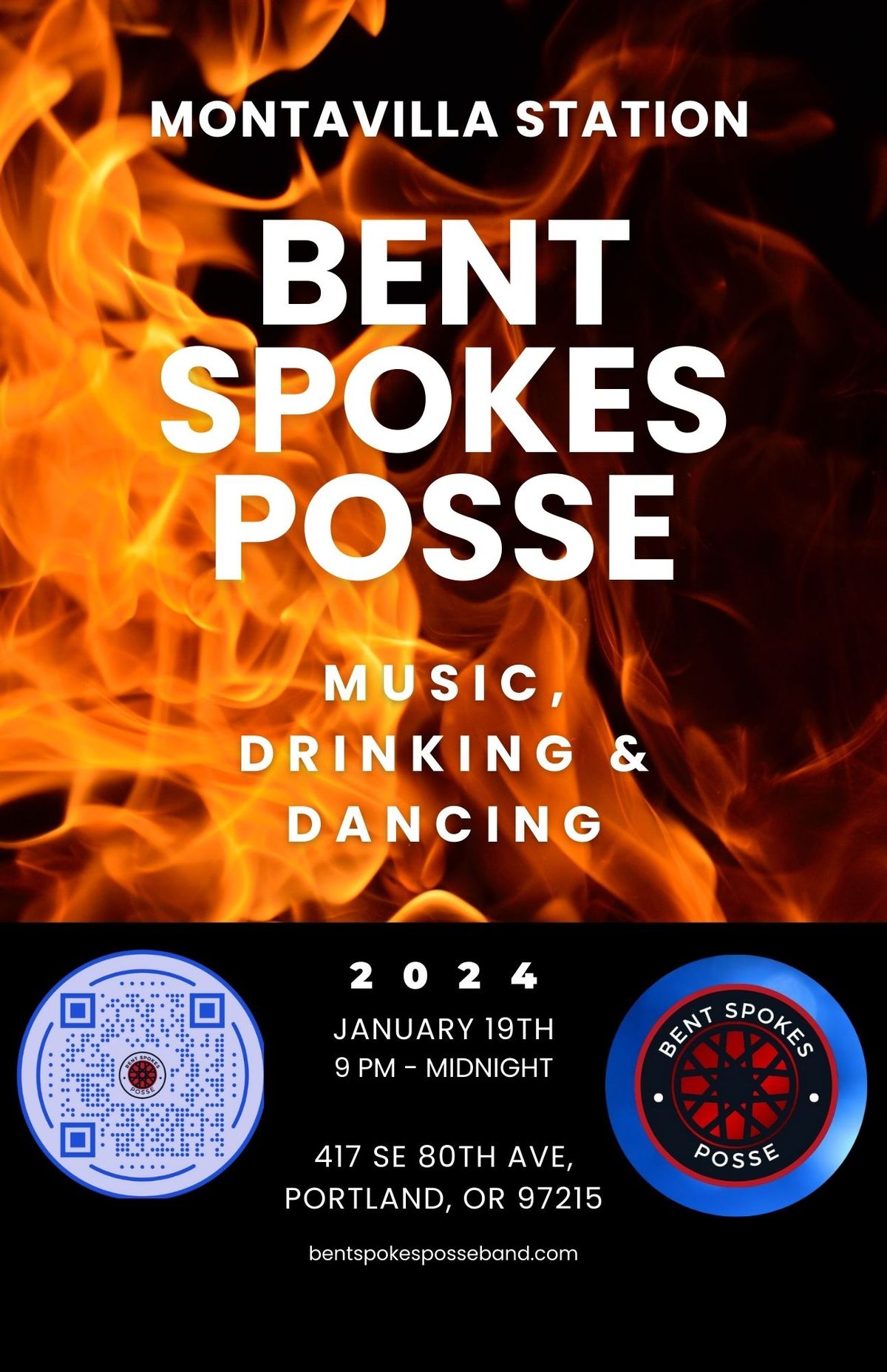 Bent Spokes Posse at Montavilla Station in Portland, OR Friday