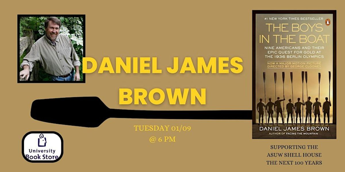 UBS（瑞士银行）邀请丹尼尔·詹姆斯·布朗与埃里克·科恩在西雅图的大学书店演讲 - 2024年1月9日，星期二
