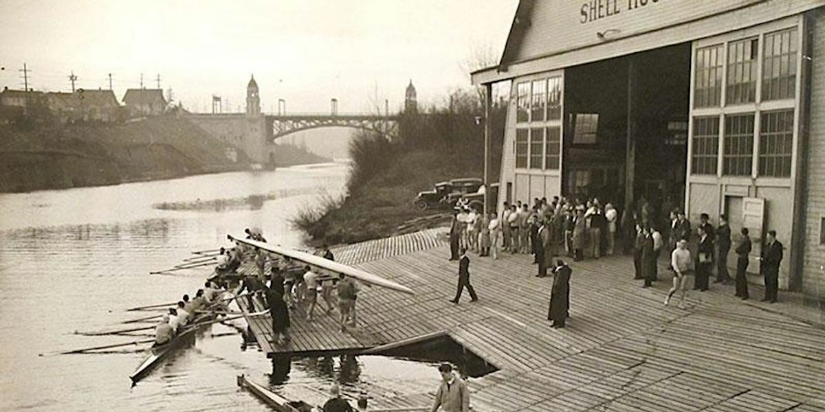 The Boys of 1936 Boathouse Tour at Conibear Shellhouse in Seattle, WA ...