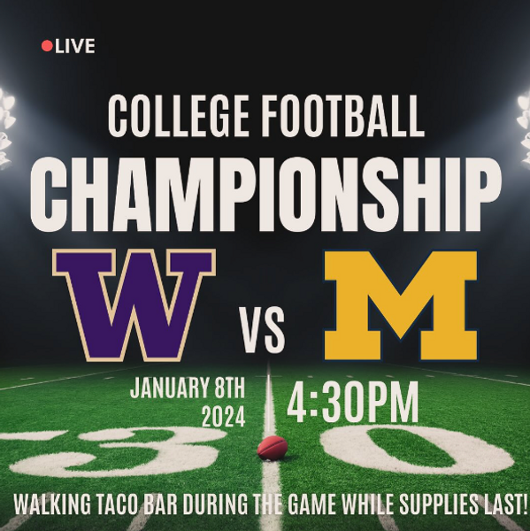 College Football Championship Watch Party at Chuck's at Chuck's Hop