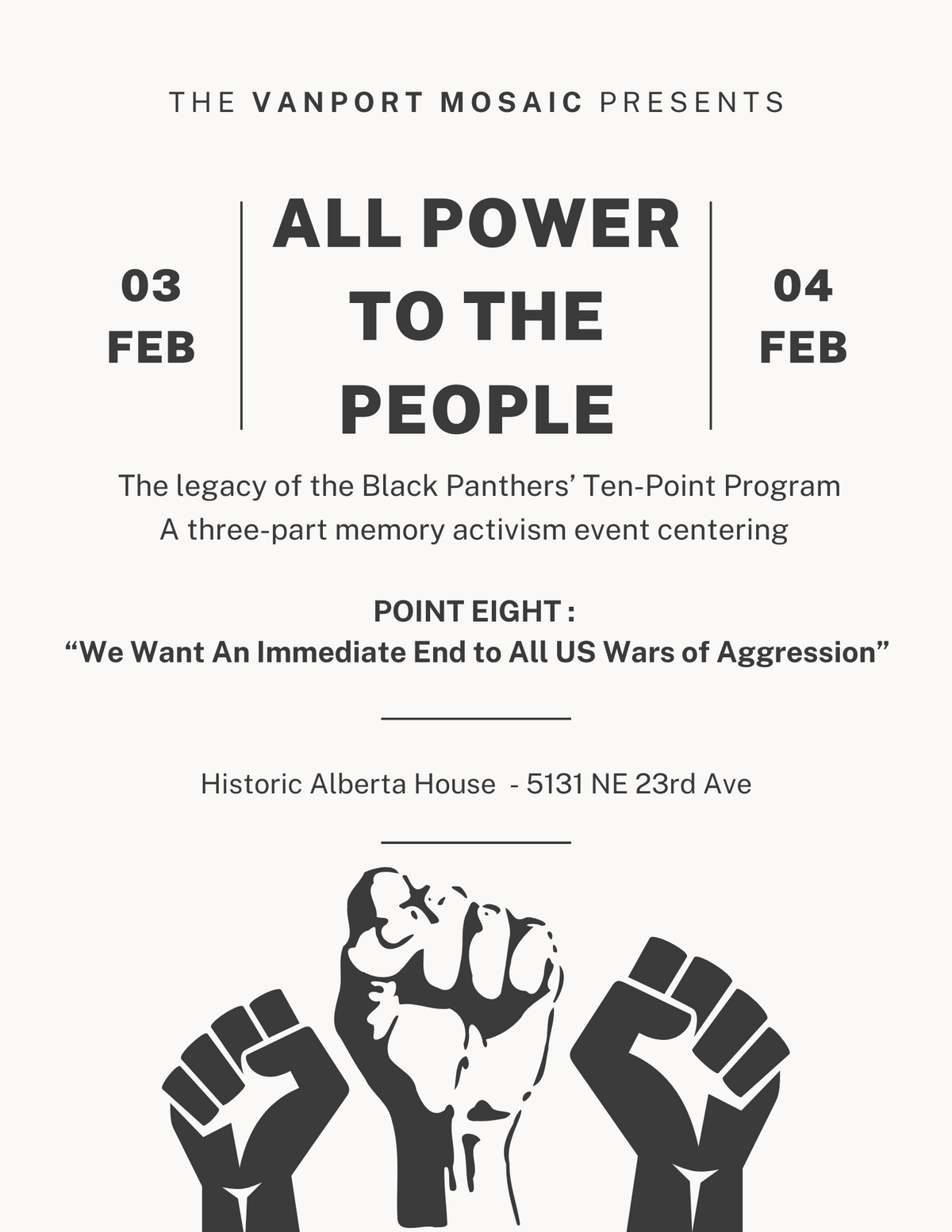ALL POWER TO THE PEOPLE: The Black Panthers' Ten-Point Program's Legacy ...