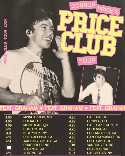 Connor Price at Showbox SoDo in Seattle, WA - Thursday, May 2, 2024 ...