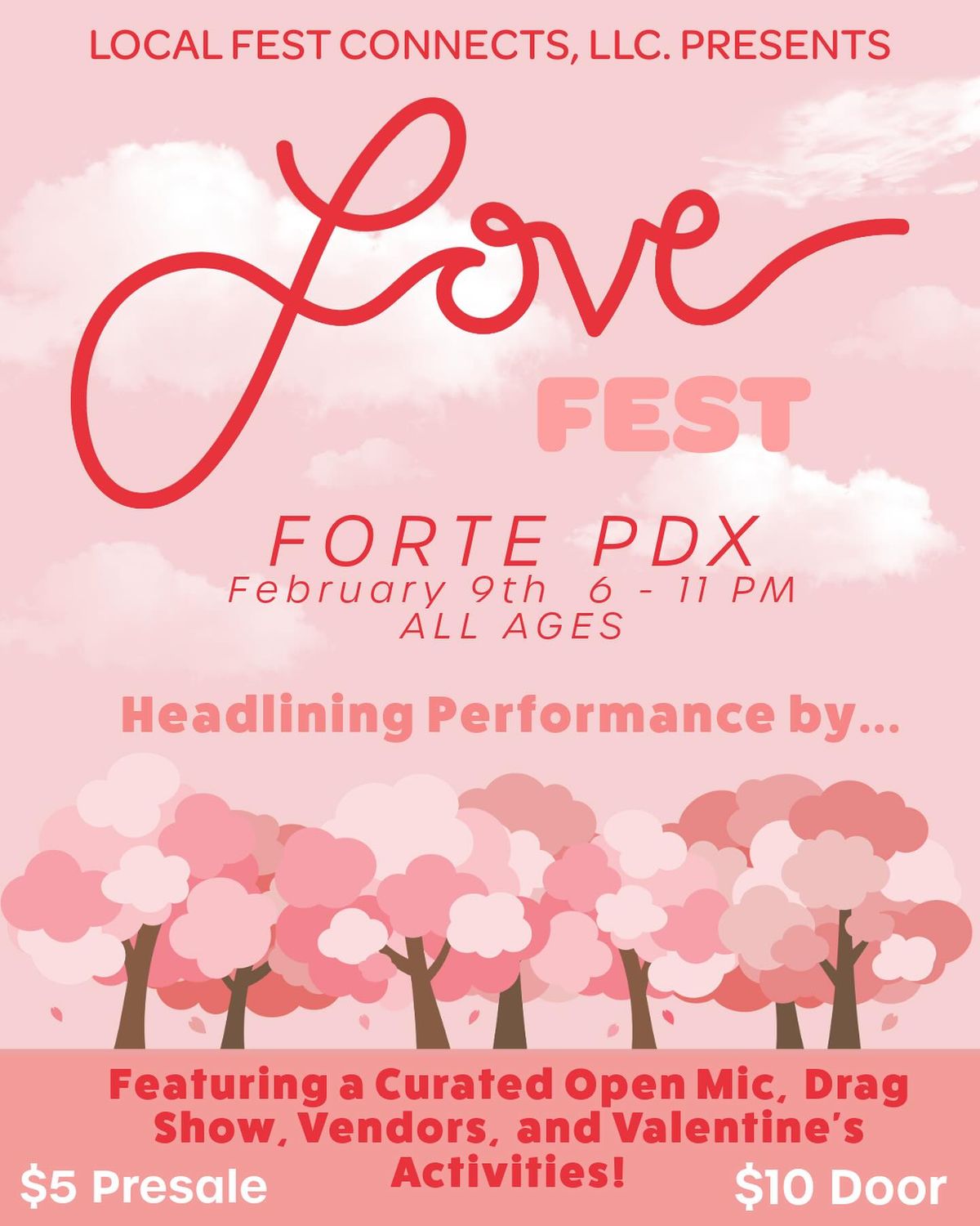 Love Fest at Forte Portland in Portland OR Friday February 9