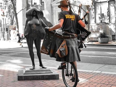 Portland icon the Unipiper will lead <a class="event-header fw-bold" href="https://everout.com/portland/events/this-rides-for-you-bud/e167319/">This Ride's For You, Bud!</a> honoring late mayor Bud Clark.