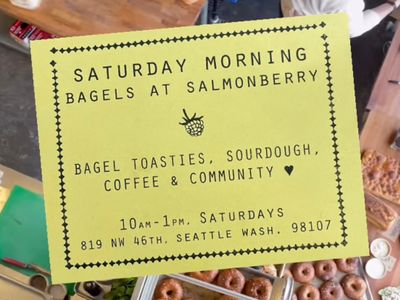 Saturday Morning Bagels at Salmonberry