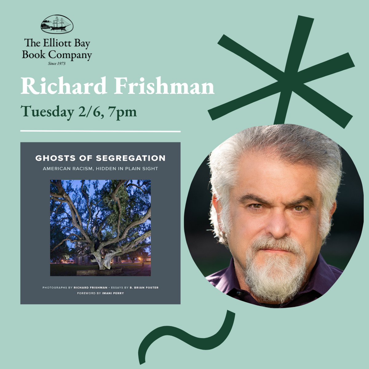 美国西雅图的艾略特湾书店将于2月6日（周二）举办Richard Frishman的活动