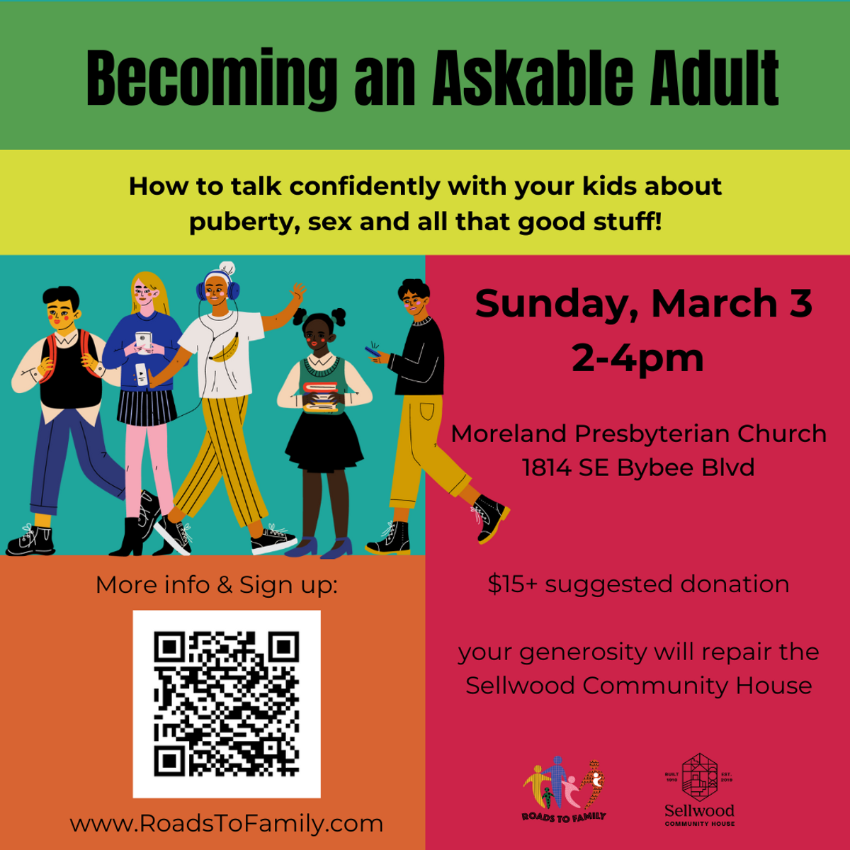 Are You An Askable Adult? at Moreland Presbyterian Church in Portland, OR -  Sunday, March 3 - EverOut Portland