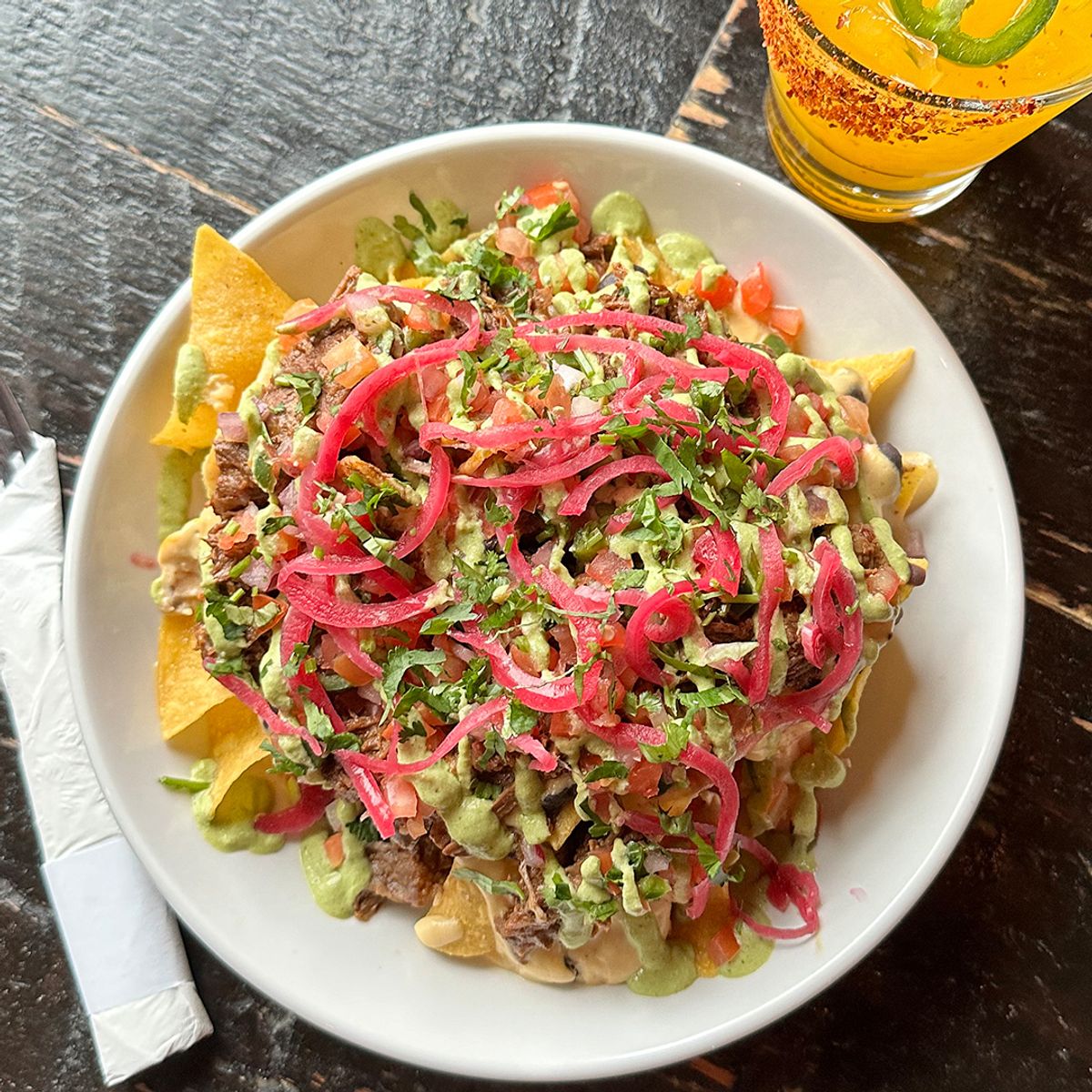 “Queso”-birria Nachos at Red Star Taco Bar in Seattle, WA - Every day ...